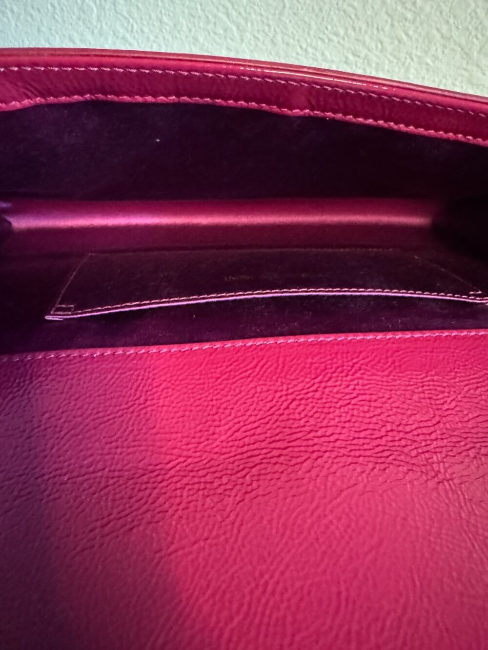 YSL Saint Laurent Pink Leather Clutch Wallet + COA - Picture 9 of 12